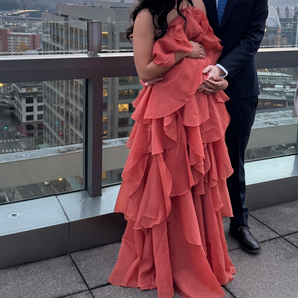 Aje Pandorea layered maxi dress